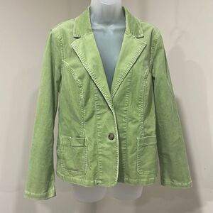 NWOT Style & Co. Green Corduroy Jacket.  Size M medium 8/10